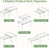 Set 2 11.7" 7.7" 6.3" Delamu Clear Kitchen Cabinet Organizer, of Acrylic Shelf Organizer for Cupboard Organizers