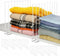 ziroland 8-Pack 9 Tall Metal Shelf Dividers for Closet Organization, Wardrobe, Bookshelf, Cabinet,