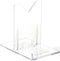Plymor Clear Acrylic Sliding-Back Adjustable Display Easel, 3.125" H x 2.25" W x 3.5" D (2 Pack)