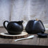 Black Ceramic Coffee Serving Set, Creamer Pitcher and Sugar Bowl, Simple Design