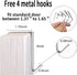 1 Pack 35 Breathable Mesh Pockets Large Hanging Shoe Organizer Over The Door Shoe Rack for Closet Storage, White