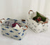 Rectangular Canvas Storage Bins, Waterproof Collapsible Toy Organizer Bin with Handles for Clothes, Kid's Toy & Book