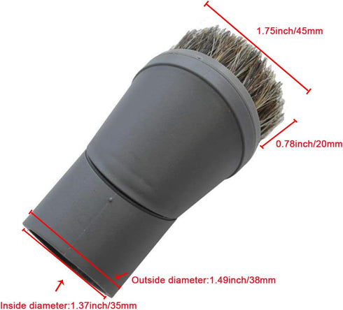 EZ SPARES Vacuum Cleaner Universal Horsehair Dust Small Mini Floor Brush, Replacement for Miele 07132710