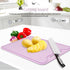 Silicone Cutting Board, Colored Flexible Chopping Mat for Meat and Vegetables, Kitchen Cutting Plate