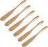Wood Butter Knife Cheese Spreader, Set of 6, 6.5" Restaurant Grade