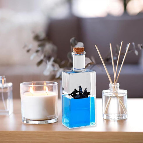 Cruise Ship Fluid Drift Bottle, Unsinkable Boat in a Box, Titanic Cruise Ship Model Liquid Wave Cruise Ship Decoration