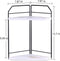 INIUNIK Counter 2 Counter Countertop Corner Bathroom Organizer - Tier Wood Vanity Shelf Perfume Skincare Holder, Corner