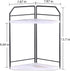 INIUNIK Counter 2 Counter Countertop Corner Bathroom Organizer - Tier Wood Vanity Shelf Perfume Skincare Holder, Corner