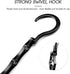 HOUSE DAY 20 Pack Space Saving Hanger, Sturdy Black Magic Hangers for Closet Organizers and Heavy Clothes