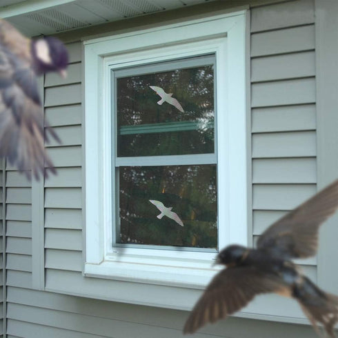 Anti Collision Window Stickers for Birds - Glass Decals Clings to Stop Bird Strikes, 16 Pieces