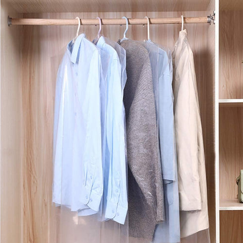 30 Pack Clear Plastic Clothes Covers 35.4inch Dry Cleaning Hanging Dust Proof Garment Bags for Home Storage Clothing Stores & Dry Cleaners. by RINTATI