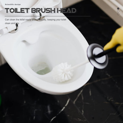 3pcs Plastic Bowl for Tools, Household Replacement Cleaners, Durable Round Scrubber Brush Heads for Home Cleaning System