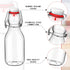 Gifts(24 Pcs,5 oz) EBOOT Flip Top Glass Bottles with Caps Beer Clear Swing Top Glass Vinegar Kombucha Bottles