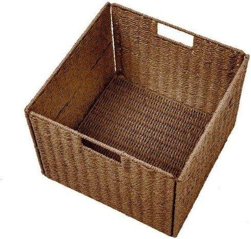 Trademark Innovations Foldable Storage Basket with Iron Wire Frame (Set of 2)