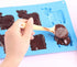 2 Pack Cow Chocolate Molds - Dairy Cattle Cake Pan Silicone Candy Fondant Baking Mold in Random Color