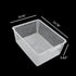 Large Plastic Storage Bins, Set of 3, Clear Organization Baskets