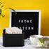 Set 8 Packet Packets Dicunoy of Sugar Holder, Plastic Black Sugar Caddy for Restaurant, Sugar Bag Sweetener Storage