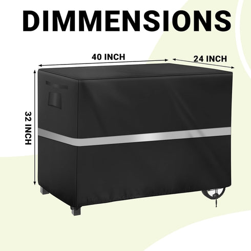 NEWFOM 40 24 32inch) Outdoor Prep Table Cover Heavy Duty Waterproof Bar Cover for Keter Unity XL Portable Cabinet Bar