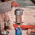 Portable Stainless Steel Camping Heater, Small Propane Butane Candle Tent Heater, Emergency Heater (Silver)