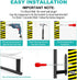 MGahyi 13.2 inch Paper Towel Holder - Wall Mount, Self Adhesive or Drilling, Stainless Steel Rack (Black, 2*Rectangle)