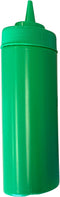bark and lindy BPA Free Food Prep 12 oz Plastic Condiment Squeeze Bottle for Hot Sauces and Dressings