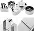 HULISEN Set of 5 Stainless Steel Cake Ring Molds, 3” Dessert Food Molds with Pushers for Cooking