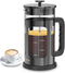 French Press Coffee Maker, French Press 304 Stainless Steel with 4 Filter,