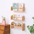 SAG's store Set 3 15.7" Floating Nursery Shelves - of Natural Wood Wall-Mounted Bookshelves for Kids Room, Baby Room