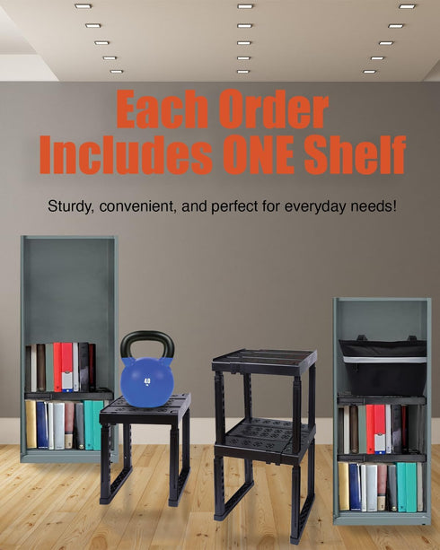 Piffny Locker Organizer Shelf Adjustable Width and Height, Ideal Locker for School, Office, and Gym Lockers (Pink)