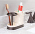 Countertop 4 mDesign Decorative Bathroom Dental Storage Organizer Holder Stand for Electric Spin Toothbrush/Toothpaste