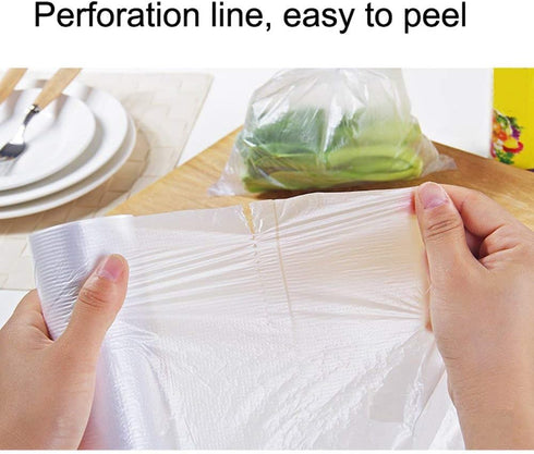 12 x 20 inches Plastic Produce Bag, 350 Bags/Roll for Fruits, Vegetables, Bread, Food Storage