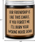 Homsolver Funny Scented Soy Candle Gifts - Premium Lavender Scent, Best Friend Birthday Christmas Gifts for Women