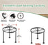 Chejievy 1 Pack Metal Round Plant Stands, Small Flower Pot Stand for Garden Home, Anti-rust Circle Plant holders