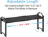 X-cosrack 5.51" Counter Countertop 30LBS Narrow Expandable Cabinet Shelf Organizer Width, Kitchen Storage Shelves Spice