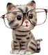Cute Markings Cat Shaped Resin Spectacles Holder, Coin Bank Home Decoration Gift for Kids