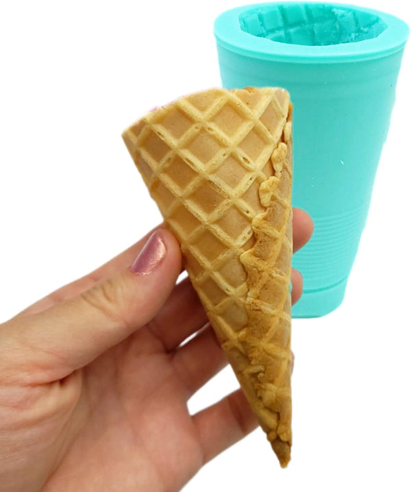 Natucraft Waffle cone silicone mold ice cream cone mold 3D Ice cream cone
