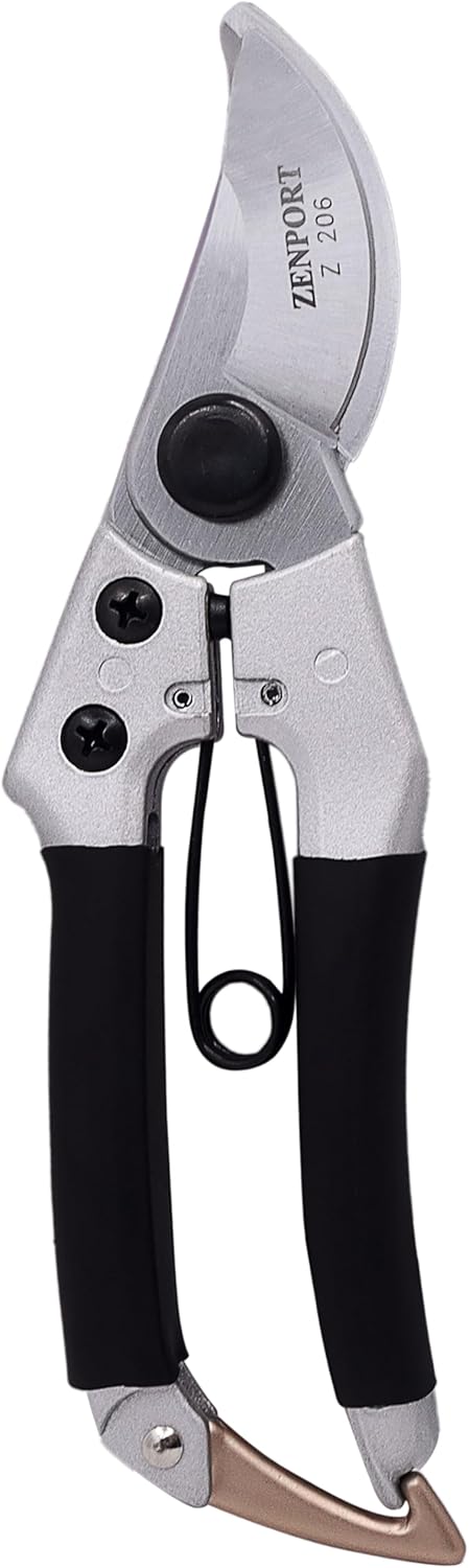 Zenport Z206 Small Japanese Style Pruner, Wishbone Spring, .5-Inch Cut, 7-Inches Long
