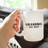 Grandma Est 2024 Coffee Mug Gift for First Time Grandparents, Large 15oz White Ceramic Mug
