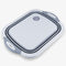 Cheer Collection Collapsible Cutting Board - Silicone Foldable Non-Slip Chopping Board with Drainage Hole