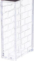 6 Case Spice Shaker Jars, Transparent Condiment Container Set for Salt Spices Seasoning Storage Box