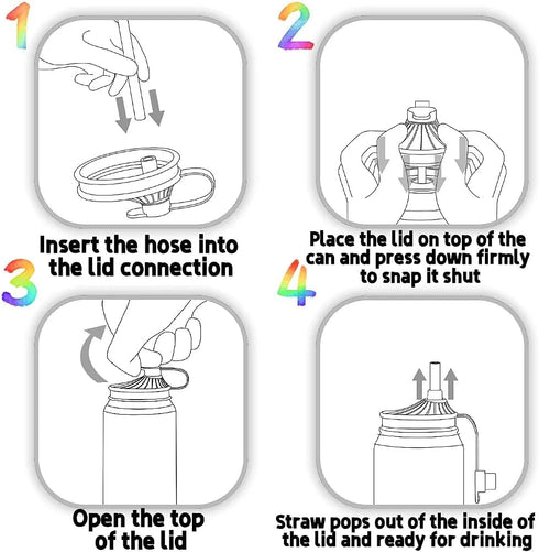 6 Pack Soda Can Lids with Straw,Silicone Soda Can Covers,Pop Can Cover,BPA-Free,Reusable Can Covers