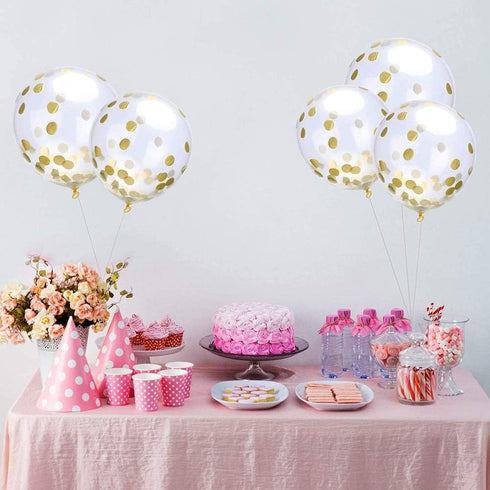 Gold Confetti 1 inch Glitter Table Confetti 5000 pcs for Wedding Party Decoration or Filled Balloons