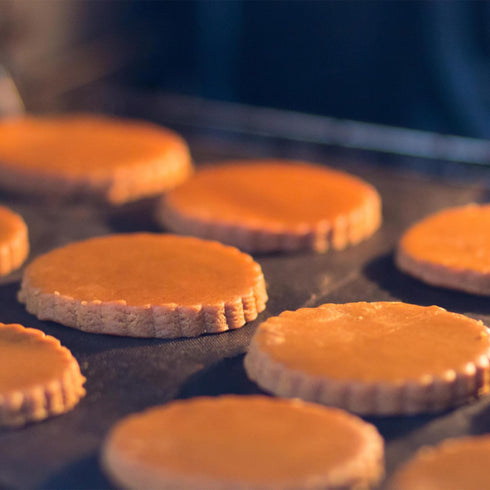 ALLTOP 5 Piece Round Biscuit Cutters with Handle, Stainless Steel Cookie Cutter for Pastry