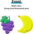 Waterproof PVC Refrigerator Magnet Stickers - Strong Hold Cut Fruit Design for Photos, Notes & Decorations