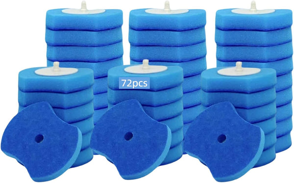 Saraudy 72 Count Toilet Brush Refill Pads, Toilet Brush Refill, Only Compatible Disposable