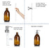 4PC Stainless Steel Soap Dispenser Lids - Replacement Pump with Waterproof Label Stickers for 28/400 Neck Bottles