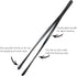 12-Inch Professional Kitchen Tweezers Tongs, Stainless Steel Long Tweezer Tongs, Black Coated for BBQ and Plating