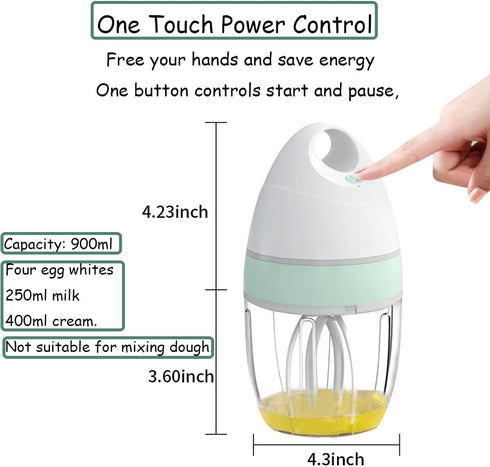 MIGECON Electric Stand Mixer, Egg Stand Shampoo Frother, Hands-Free Mixer for Food Whipping, 900ml