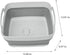 Kitchen Details Collapsible Wash Basin Self Draining Design Large Flexible Space Saver for Home Cleaning White