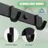 Ihomepark Wall Mounted Coat Hooks, Heavy Duty Metal 5 Coat Hanger Rack for Coat, Hat, Towel, Purse, Keys (Black)